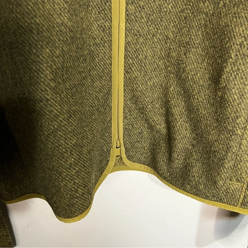 Athleta‎ Stroll Fleece Full Zip Green Heathered Utility Jacket - Picture 5 of 11